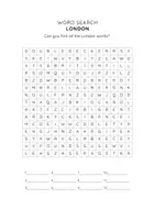 Vorschau - Arbeitsblätter - London Word Search – Englisch-Vokabeln zu Sehenswürdigkeiten und Landeskunde trainieren - Seite 1