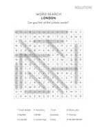 Vorschau - Arbeitsblätter - London Word Search – Englisch-Vokabeln zu Sehenswürdigkeiten und Landeskunde trainieren - Seite 3