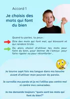 Aperçu - Affichage - 4 affiches pédagogiques : enseigner les 4 Accords Toltèques - Page 1