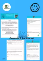 Vorschau - Arbeitsblätter - Grammatik im Kontext – Arbeitsblatt Klasse 6 - Deckblatt