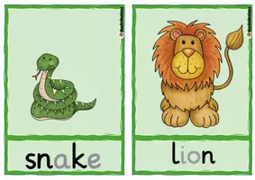 Vorschau - Präsentationen/Tafelbilder - Picture & Wordcards Zoo Animals / Wortschatzkarten - Seite 2