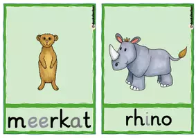 Vorschau - Präsentationen/Tafelbilder - Picture & Wordcards Zoo Animals / Wortschatzkarten - Seite 3