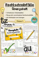 Vorschau - Arbeitsblätter - Übungsheft - Rechtschreibfälle (Klasse 4) - Deckblatt