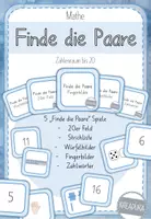 Vorschau - Spiele - Finde die Paare - Zahlenraum bis 20 - Mathe 1. Klasse - Deckblatt