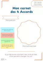 Aperçu - Feuilles d'exercices - Mon carnet des 4 Accords Toltèques - Page de couverture