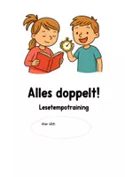 Vorschau - Arbeitsblätter - Lesetraining. Lesetempo steigern. Blitzlesen. Doppelkonsonanten - Seite 2