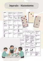 Vorschau - Spiele - Klassendomino im Imperativ - Deckblatt