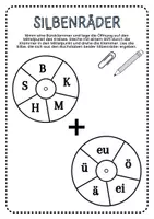 Vorschau - Fördermaterial/Inklusion - Silbenräder, Lesespiel mit Silben, Silbenlesen - Seite 3