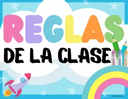 Vista previa - Decoración del aula - Posters "Reglas de la clase" - página 1