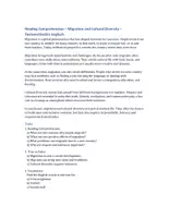 Vorschau - Arbeitsblätter - Migration and Cultural Diversity – Textverständnis Englisch - Seite 1