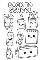 anteprima - Clipart / Immagini originali - Stickers Back to school - Pagina di copertina