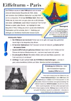 Vorschau - Arbeitsblätter - Der Eiffelturm – ein echtes Highlight in Paris - Deckblatt