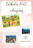Vorschau - Fördermaterial/Inklusion - Bildkartei Müll, Abfall und Recycling Klasse 1,2 - Deckblatt
