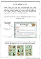 Vorschau - Spiele - "Kleine Spiele" - Kartei mit 18 Spielbeschreibungen - Seite 1