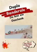 Vorschau - Anderer Materialtyp - Duplo Banderole "Du bist ein Geschenk" - Deckblatt