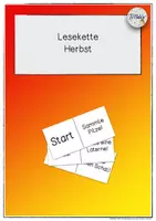 Vorschau - Spiele - Lesekette / Bewegungspause "Herbst" - Deckblatt