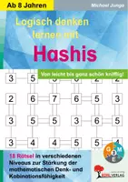 Vorschau - Arbeitsblätter - Hashis Logikrätsel – Mathe Grundschule Sekundarstufe I Klasse 3-10 | Japanische Rätsel, Inseln verbinden, logisches Denken, 4 Schwierigkeitsstufen, Begabtenförderung | Arbeitsblätter Kopiervorlagen mit Lösungen - Deckblatt