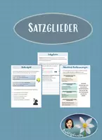 Vorschau - Arbeitsblätter - Satzglieder - Deckblatt