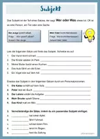 Vorschau - Arbeitsblätter - Satzglieder - Seite 3