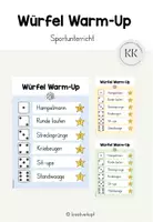 Vorschau - Spiele - Würfel Warm-Up für den Sportunterricht - Aufwärmen - Deckblatt