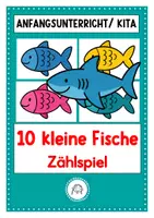 Vorschau - Arbeitsblätter - 10 kleine Fische. Zählspiel - Deckblatt