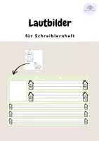 Vorschau - Bildkarten - Lautbilder für Schreiblernheft (3 Varianten) - Deckblatt