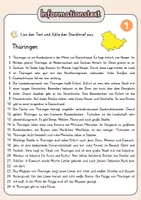 Vorschau - Arbeitsblätter - Steckbrief Thüringen - Infotext mit Vorlage + Lösungen - Seite 3