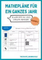 Vorschau - Stundenentwürfe - Mathepläne für das 3. Schuljahr - sofort einsetzbar für jedes Lehrwerk - Deckblatt