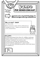 Vorschau - Fördermaterial/Inklusion - Chorisches Lesen und Lesetandem Klasse 3/4: Klassensprechergeschichten - Seite 1