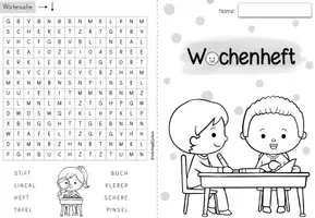 Vorschau - Arbeitsblätter - Deutsch | Klasse 2 | Wochenheft 1 - Seite 1