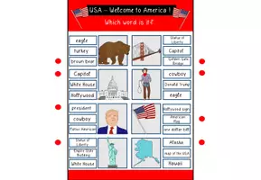 Vorschau - Stationenlernen - USA - Klammerkarten - Welcome to America - Seite 3