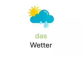 Vorschau - Fördermaterial/Inklusion - Vokabelkarten „Wetter“ – Deutsch & Russisch (DaZ) - Deckblatt