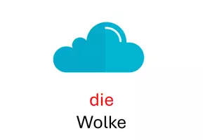 Vorschau - Fördermaterial/Inklusion - Vokabelkarten „Wetter“ – Deutsch & Russisch (DaZ) - Seite 1