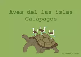 Vorschau - Mal- und Bastelvorlagen - Libro Infantil para explorar Las Aves De Galápagos - Deckblatt