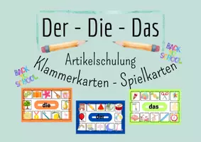 Vorschau - Arbeitsblätter - Artikelschulung Klammerkarten und Arbeitsblätter - Deckblatt