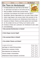 Vorschau - Arbeitsblätter - Lesen & Verstehen - Im Herbst (Klasse 1-2) - Seite 2