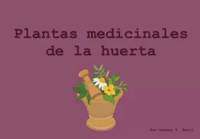 Vorschau - Mal- und Bastelvorlagen - Libro Infantil para explorar las Plantas Medicinales De La Huerta - Deckblatt