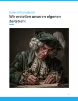 Vorschau - Unterrichtsreihen - Wir erstellen unseren eigenen Zeitstrahl – Geschichte aktiv erleben - Deckblatt