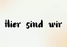 Vorschau - Poster - Hier sind wir - Deckblatt