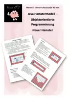 Vorschau - Arbeitsblätter - Objektorientierte Programmierung Neuer Hamster - Deckblatt