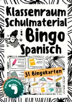 Vorschau - Spiele - Bingo - Spanisch - Klassenraum und Unterrichtsmaterial - Deckblatt
