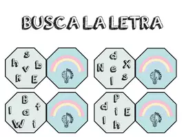 Vista previa - Refuerzo / NEE / Materiales de apoyo - BUSCA LA LETRA - página 1