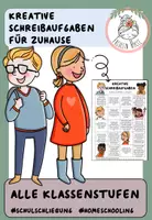 Vorschau - Arbeitsblätter - Kreative Schreibaufgaben für zuhause - Deckblatt