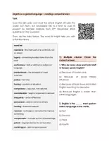 Vorschau - Arbeitsblätter - Is English still a good global language? (Leseverstehen, IKK) - Seite 1