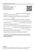 Vorschau - Arbeitsblätter - Arbeitsblätter zum Thema "Wurst" + Lösung & MP3 + Infografik - Deckblatt