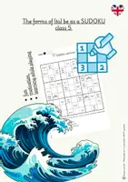 Vorschau - Arbeitsblätter - The forms of (to) be as a SUDOKU class 5 - Deckblatt
