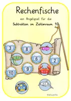 Vorschau - Spiele - Rechenfische - Angelspiel: Subtraktion im Zahlenraum 10 - Deckblatt