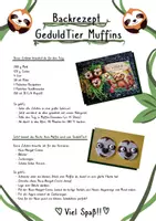 Vorschau - Anderer Materialtyp - Das GeduldTier: Backrezept GeduldTier Muffins - Deckblatt