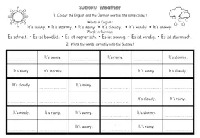 Vorschau - Arbeitsblätter - Revision Weather and clothes - Seite 3