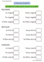 Aperçu - Feuilles d'exercices - Fiches conjugaison verbes 1ER groupe Monpetitcoindief - Page de couverture